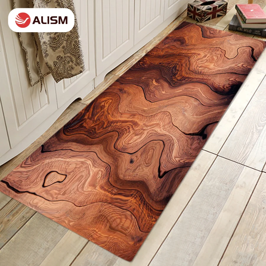 Flannel Printed Kitchen Mat Creative Wood Grain Non-slip Absorb Water Kitchen Rug Floor Mat Carpet Bath Bedroom Entrance Doormat
Flannel Printed Kitchen Mat Creative Wood Grain Non-slip Absorb Water Kitchen Rug Floor Mat Carpet Bath Bedroom Entrance Doormat
