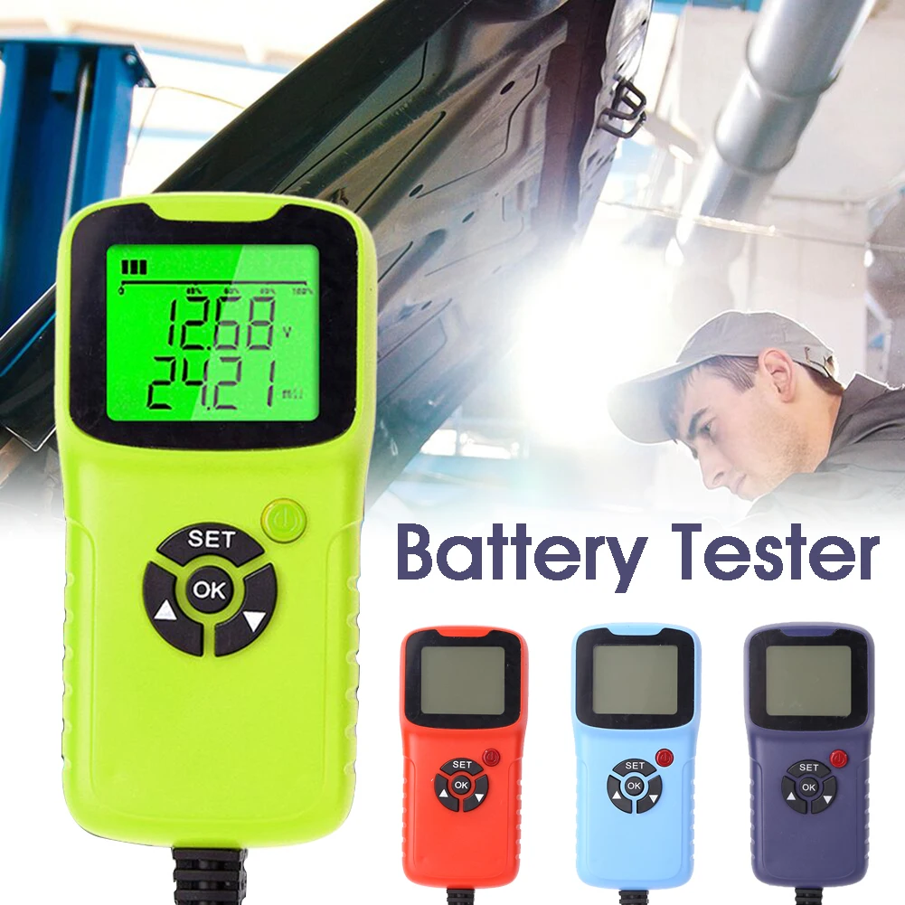 12V Car Battery Tester Digital Auto Diagnostic Battery Tester Analyzer Vehicle Cranking Charging Scanner Tool 100-1700 CCA
12V Car Battery Tester Digital Auto Diagnostic Battery Tester Analyzer Vehicle Cranking Charging Scanner Tool 100-1700 CCA