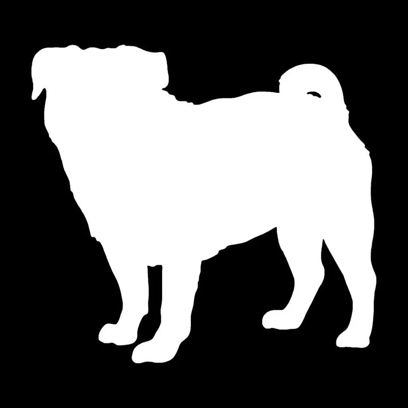 13.7*12.7CM Pug Cute Pet Dog Motorcycle Car Decorative Stickers Individual Window Glass Decals Black/Silver
13.7*12.7CM Pug Cute Pet Dog Motorcycle Car Decorative Stickers Individual Window Glass Decals Black/Silver