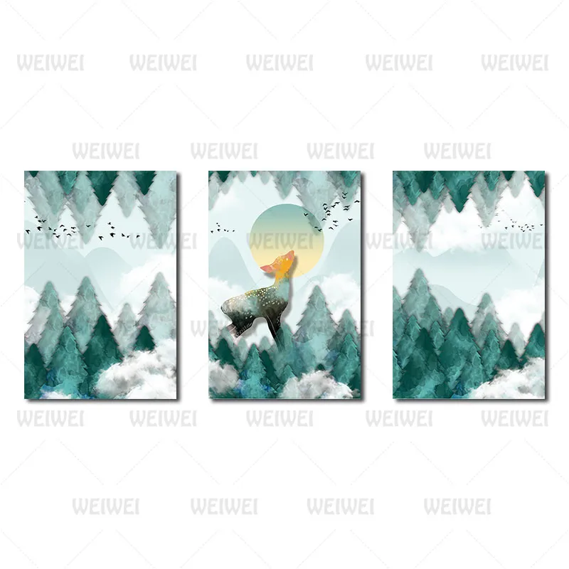 Cartoon Style Mural Rainbow Fawn Mountain Frameless Poster Home Bedroom Fresco Living Room Decoration Canvas Painting Print
Cartoon Style Mural Rainbow Fawn Mountain Frameless Poster Home Bedroom Fresco Living Room Decoration Canvas Painting Print