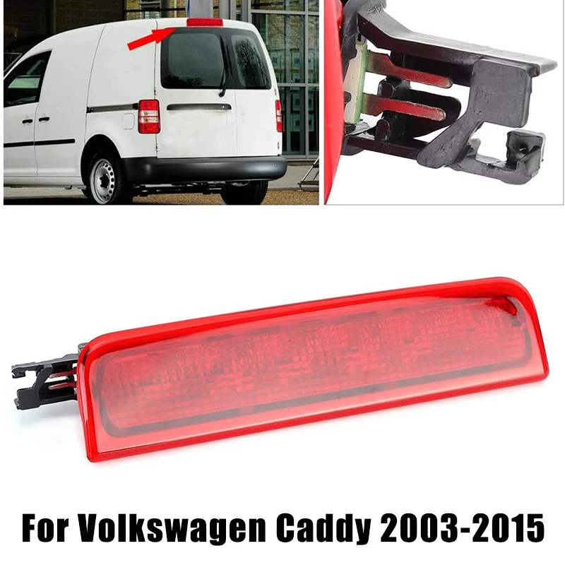 

Car LED Rear Additional Brake Light 3rd Third Tail Stop Lamp High Mount Stop Lamp for Volkswagen/VW CADDY 2003-2015 2K0945087C