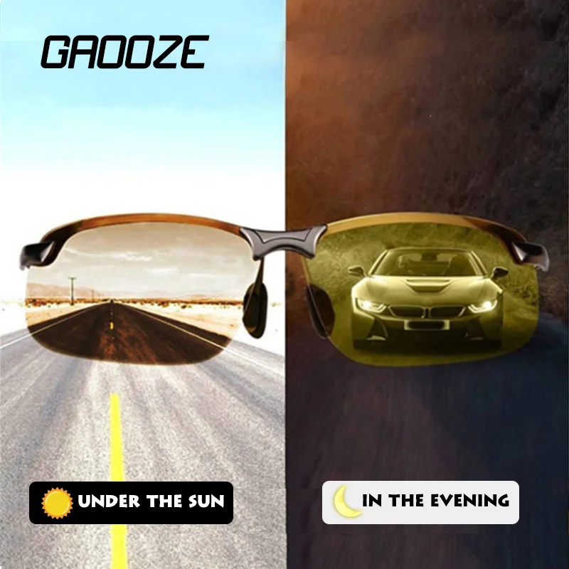 GAOOZE 2020 Polarized Photochromic Sunglasses Men Glasses for Drivers Day Night Vision Goggles Oval Driving GlassesYellow Oculos
GAOOZE 2020 Polarized Photochromic Sunglasses Men Glasses for Drivers Day Night Vision Goggles Oval Driving GlassesYellow Oculos