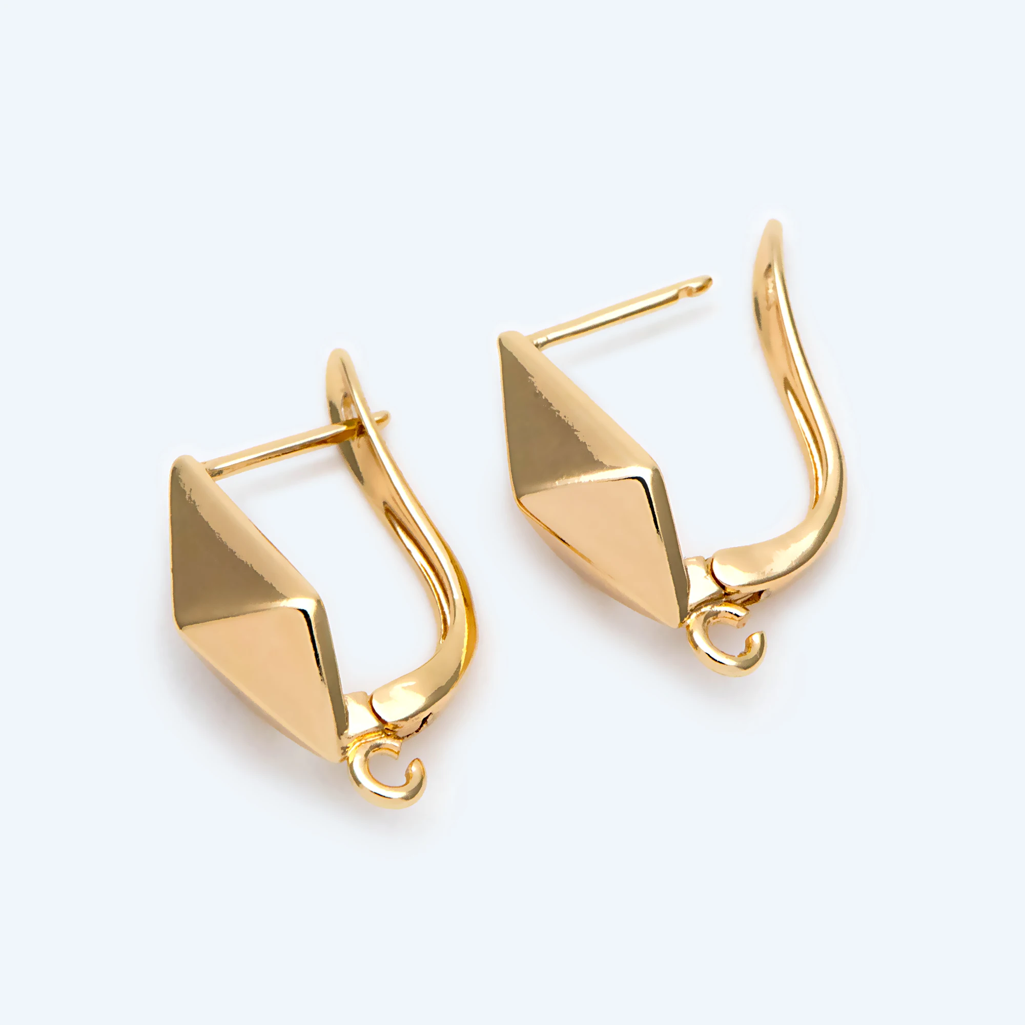 4pcs Gold Rhombus Click-in Style Leverback Earring, Earring Finding Wholesale (GB-2205)
4pcs Gold Rhombus Click-in Style Leverback Earring, Earring Finding Wholesale (GB-2205)