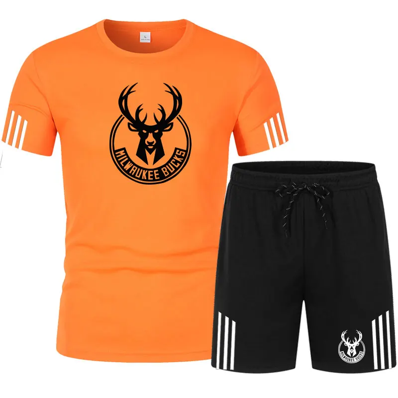 2021Men's sets cotton printed oversized T-shirt + shorts suit track suit summer basketball game Bucks casual sports fan suit
2021Men's sets cotton printed oversized T-shirt + shorts suit track suit summer basketball game Bucks casual sports fan suit