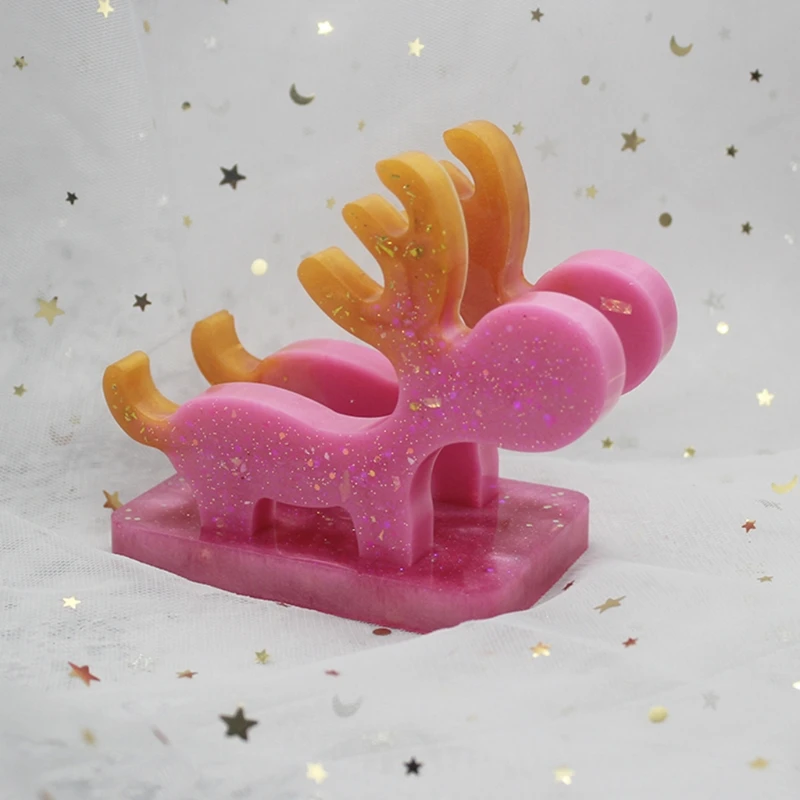 Cellphone Bracket Crystal Epoxy Resin Mold Elk Mobile Phone DIY Silicone Mould 54DC
Cellphone Bracket Crystal Epoxy Resin Mold Elk Mobile Phone DIY Silicone Mould 54DC