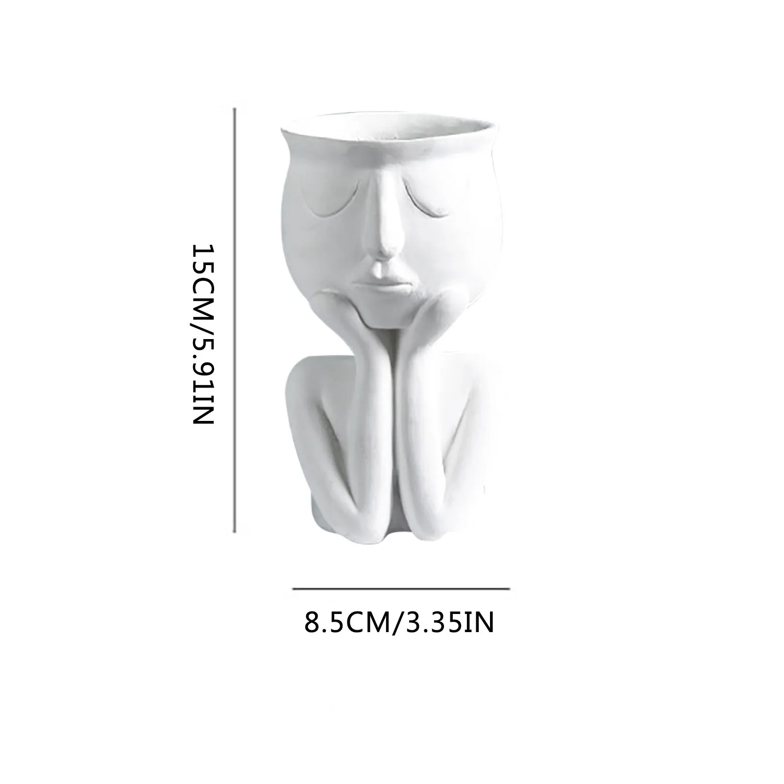 Abstract Human Sculpture Resin Flower Pot Desktop Decoration Plant Container Vase Creative ornaments Home Living Room Decor 
Abstract Human Sculpture Resin Flower Pot Desktop Decoration Plant Container Vase Creative ornaments Home Living Room Decor