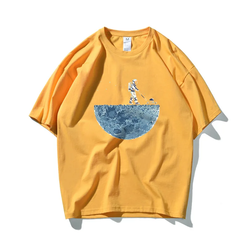 Astronaut & Moon Hip Hop Oversize T Shirt Men Streetwear Tshirt Short Sleeve Cotton Loose HipHop T-Shirt Couple 2021 Summer
Astronaut & Moon Hip Hop Oversize T Shirt Men Streetwear Tshirt Short Sleeve Cotton Loose HipHop T-Shirt Couple 2021 Summer
