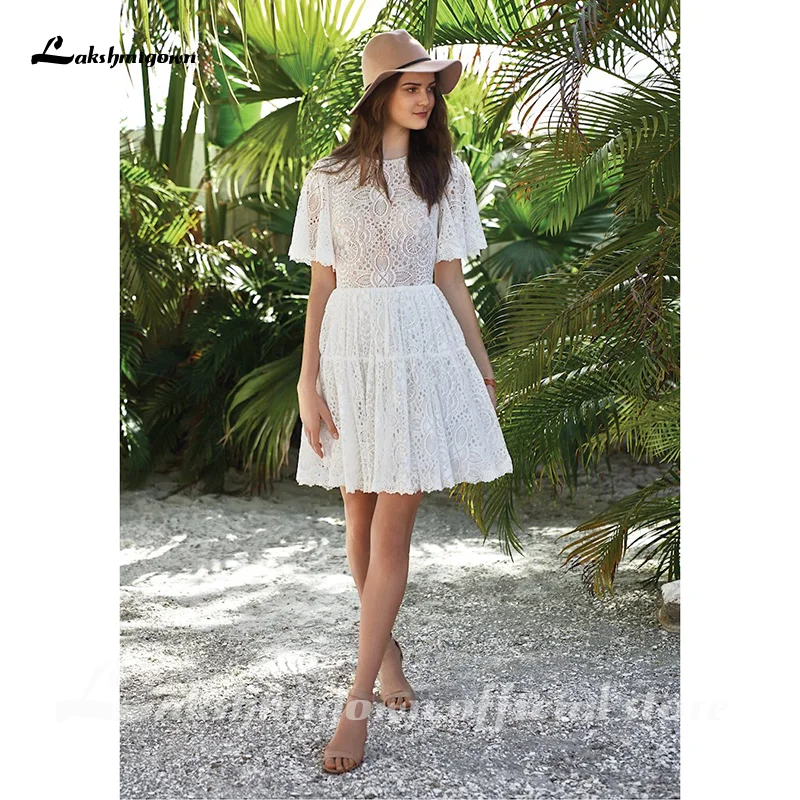 Lakshmigown Short Wedding Dresses For Bride 2021 Knee Length Lace Short Sleeveless Bridal Gowns A-line Gorgeous Open Back
Lakshmigown Short Wedding Dresses For Bride 2021 Knee Length Lace Short Sleeveless Bridal Gowns A-line Gorgeous Open Back