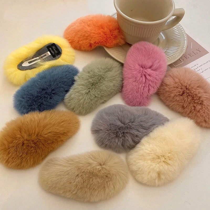 New Fashion Plush Hair Clips Women Girls Candy Color Artificial Fur Barrettes Sweet Hairpins Hair Accessories Hairwear Winter
New Fashion Plush Hair Clips Women Girls Candy Color Artificial Fur Barrettes Sweet Hairpins Hair Accessories Hairwear Winter