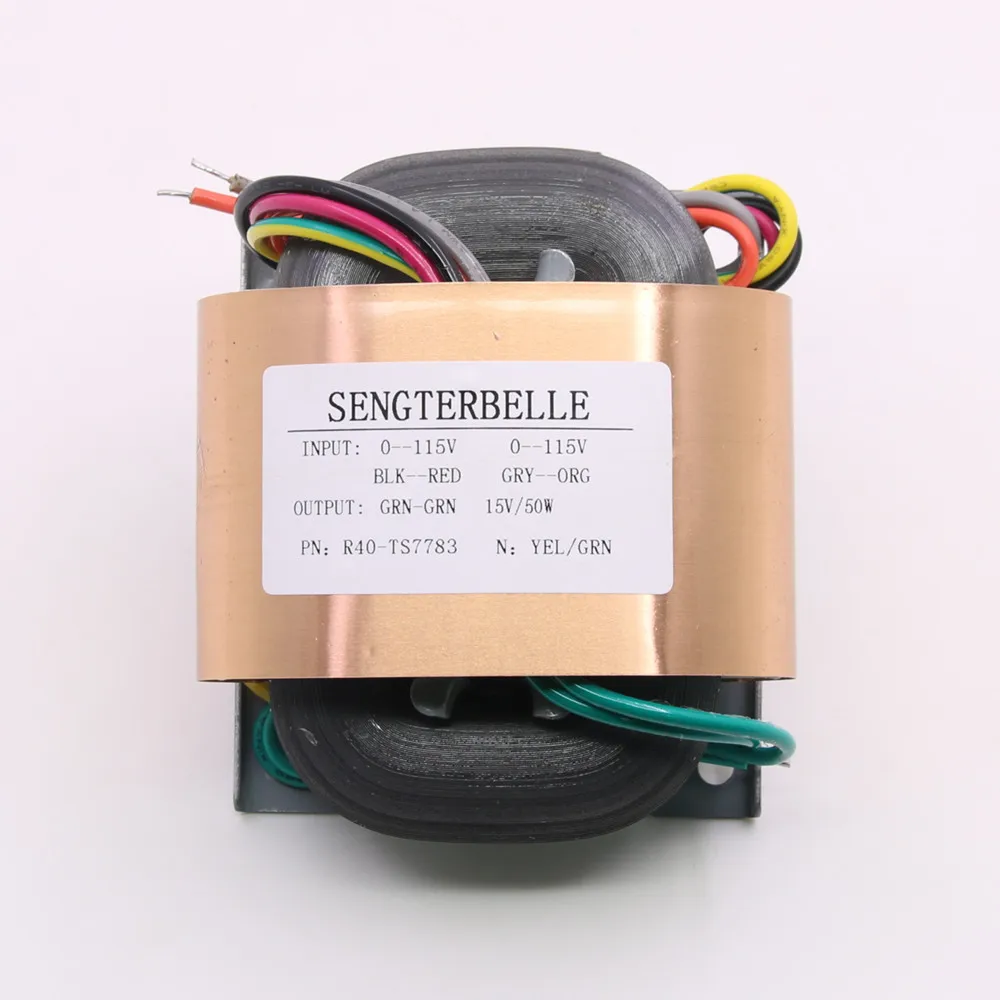 1pcs 50VA (50W)R-core Transformer 0-115V*2 / 5V 9V 12V 15V for audio amp/headphone/dac/PSU
1pcs 50VA (50W)R-core Transformer 0-115V*2 / 5V 9V 12V 15V for audio amp/headphone/dac/PSU