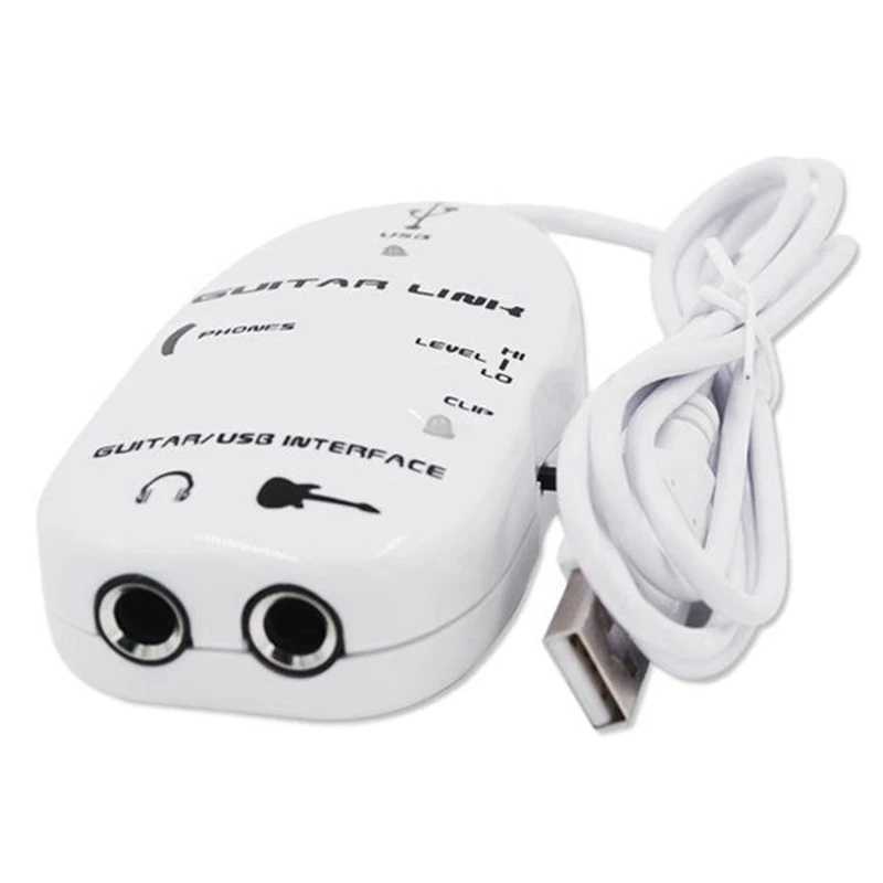 Гитарное соединение USB гитарный аудио эффектор гитарная звуковая карта эффектор компьютерный кабель подключение гитары Белый
Гитарное соединение USB гитарный аудио эффектор гитарная звуковая карта эффектор компьютерный кабель подключение гитары Белый