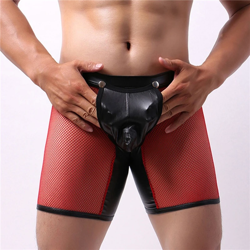 4 Colors Sexy Mesh Men's Boyshorts Patchwork Design See Through Breathable Underwear Low Rise Male Underpants Boxer Panties
4 Colors Sexy Mesh Men's Boyshorts Patchwork Design See Through Breathable Underwear Low Rise Male Underpants Boxer Panties