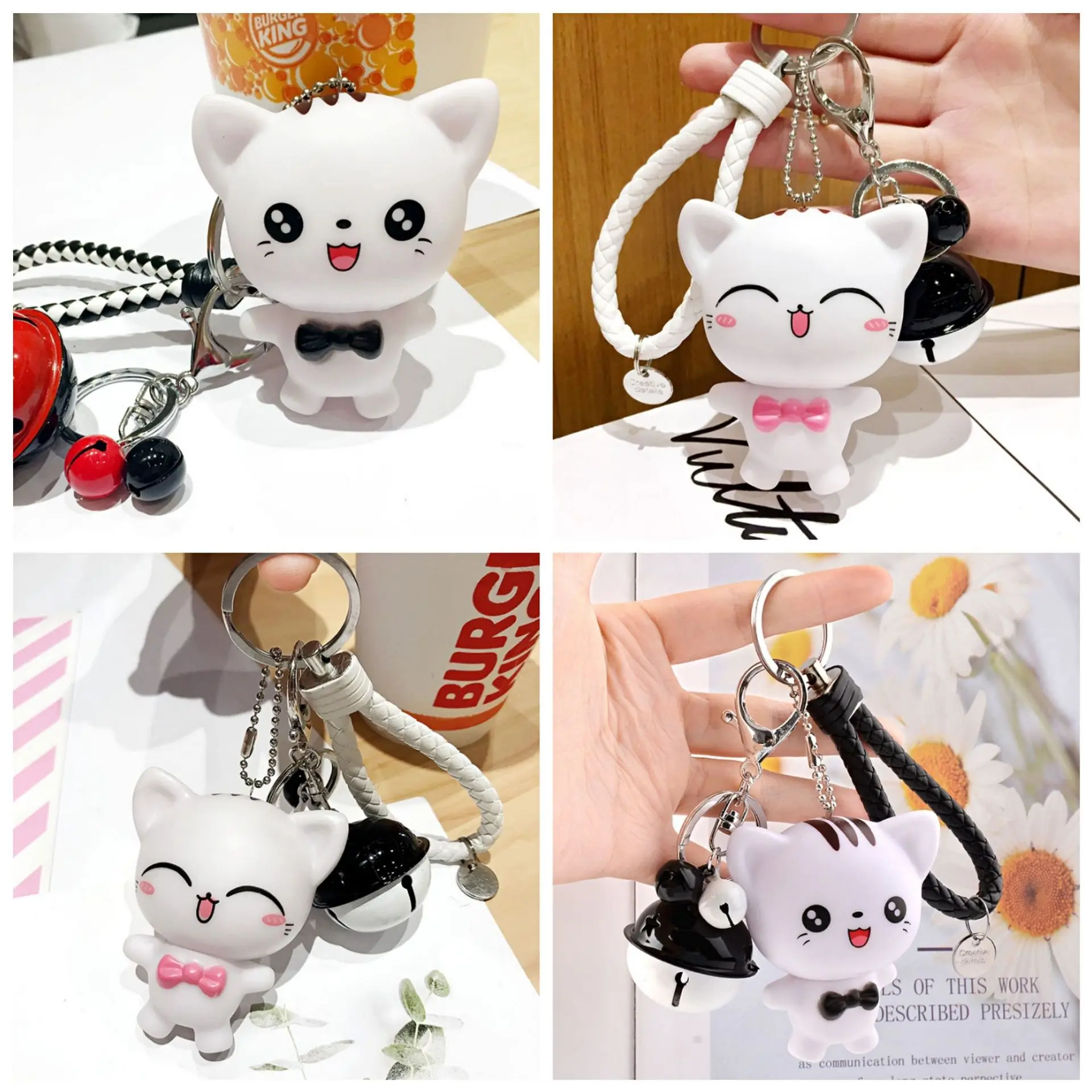 WANGAAIYAO2021 new cartoon cute cat big face cat cat sister cat brother couple car keychain vinyl doll couple key pendant bag or
WANGAAIYAO2021 new cartoon cute cat big face cat cat sister cat brother couple car keychain vinyl doll couple key pendant bag or