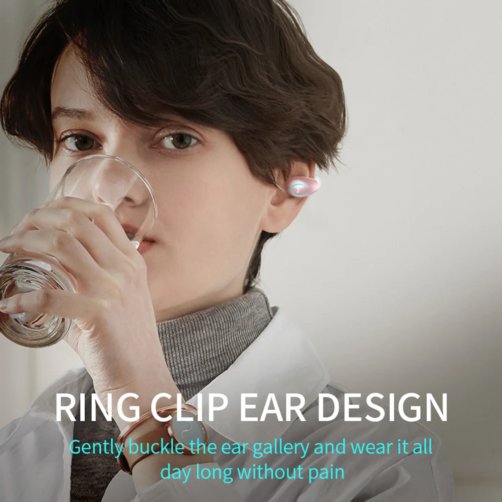 Wireless Earphones Bluetooth Sports Clip-on Earbuds IPX4 Waterproof with Built-in Microphone
Wireless Earphones Bluetooth Sports Clip-on Earbuds IPX4 Waterproof with Built-in Microphone