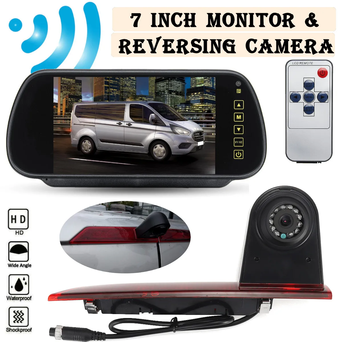 HD Car Rear View Camera Brake light Reverse Parking Night Vision Waterproof for Ford Transit Custom 2015 2016 2017 2018 2019
HD Car Rear View Camera Brake light Reverse Parking Night Vision Waterproof for Ford Transit Custom 2015 2016 2017 2018 2019