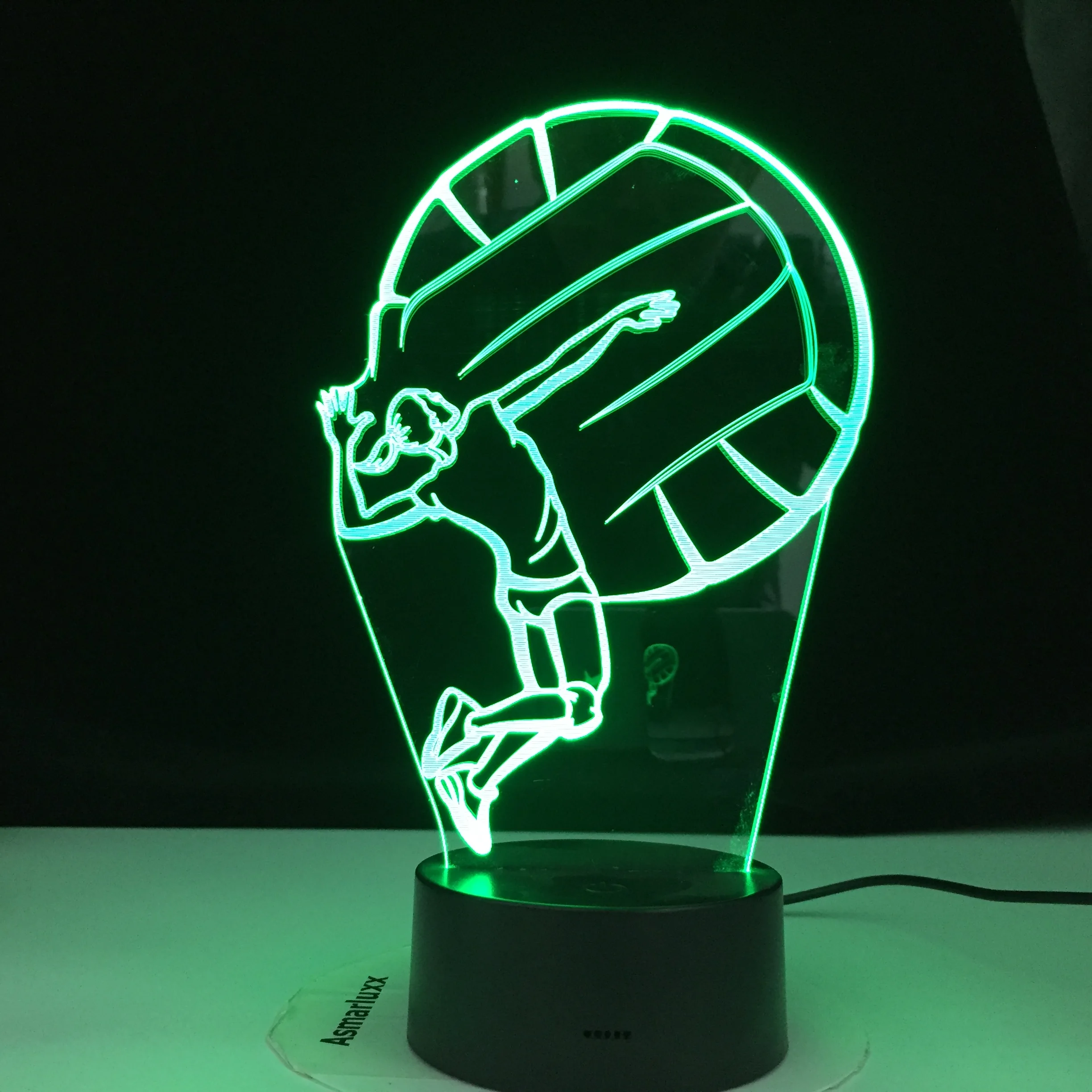 Creative Playing Volleyball 3d Lamp Usb Led Touch Illusion Desktop Table Lamp 16 Colors Remote Touch 3d Night Usb Desk Lamp
Creative Playing Volleyball 3d Lamp Usb Led Touch Illusion Desktop Table Lamp 16 Colors Remote Touch 3d Night Usb Desk Lamp