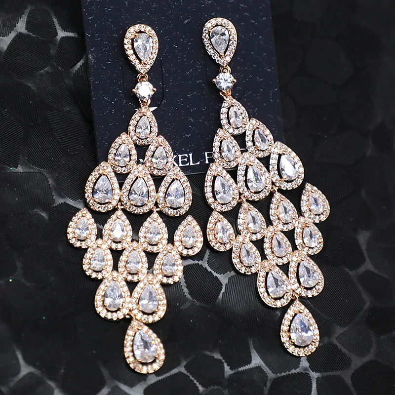 Gorgeous Dangling African Vintage Jewelry Crystal Rhinestone Antique Gold Silver Plated Bridal Costume Stud Earrings QJ087
Gorgeous Dangling African Vintage Jewelry Crystal Rhinestone Antique Gold Silver Plated Bridal Costume Stud Earrings QJ087