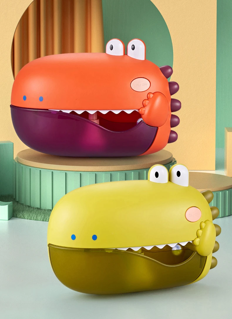 New Bath Toys Dinosaur Bubble Machine Music Bathtub Soap Machine Automatic Bubble Maker Baby Bathroom Funny Toy for Children
New Bath Toys Dinosaur Bubble Machine Music Bathtub Soap Machine Automatic Bubble Maker Baby Bathroom Funny Toy for Children