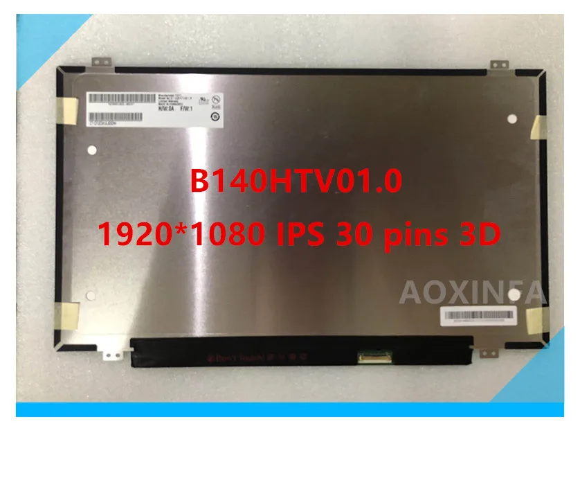 B140HTV01.0 B140HTV01 ЖК-Дисплей 1920*1080 IPS 30 контактов панель экран модули 3D
B140HTV01.0 B140HTV01 ЖК-Дисплей 1920*1080 IPS 30 контактов панель экран модули 3D
