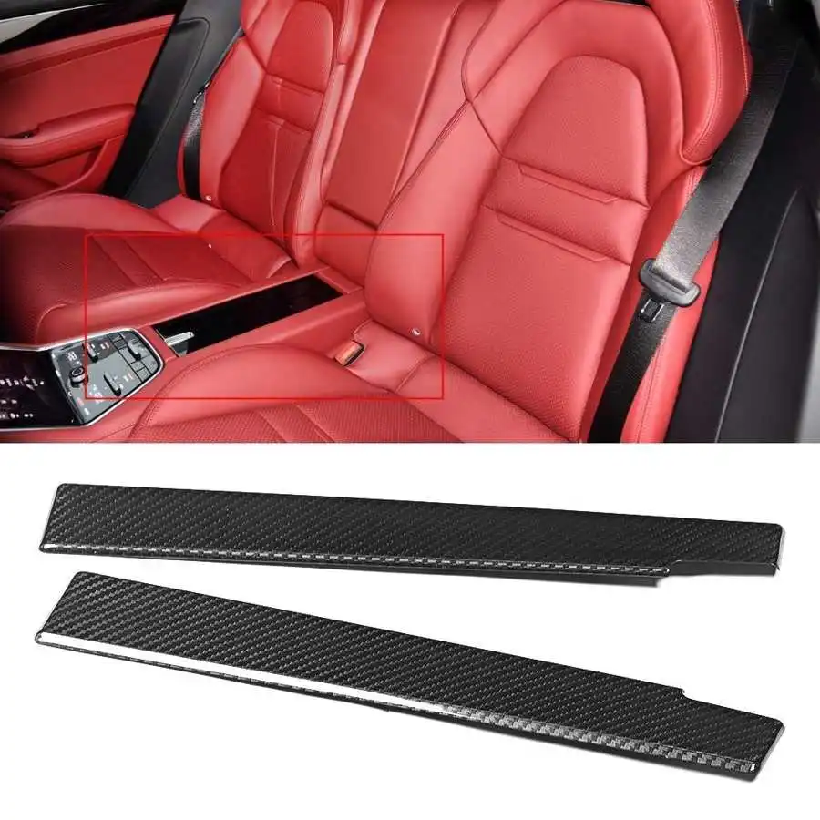 2pcs Carbon Fiber Rear Center Storage Box Cover Trim Fits for Porsche Panamera 2017 2018 2019 2020 
2pcs Carbon Fiber Rear Center Storage Box Cover Trim Fits for Porsche Panamera 2017 2018 2019 2020