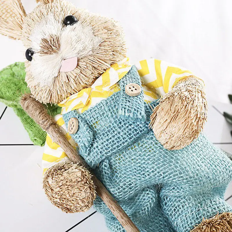 Cute Straw Jeans Rabbit Model For Table Top Decorations Housewarming Gifts Window Oranment Easter Decoration
Cute Straw Jeans Rabbit Model For Table Top Decorations Housewarming Gifts Window Oranment Easter Decoration