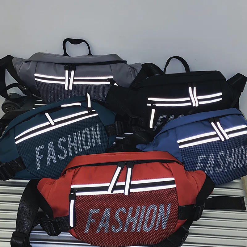 Reflective Belt bag Unisex Hip Hop Bags Nylon Streetwear Chest Rig Bag Personalized Messenger Bags Fanny Pack Woman Chest Packs
Reflective Belt bag Unisex Hip Hop Bags Nylon Streetwear Chest Rig Bag Personalized Messenger Bags Fanny Pack Woman Chest Packs