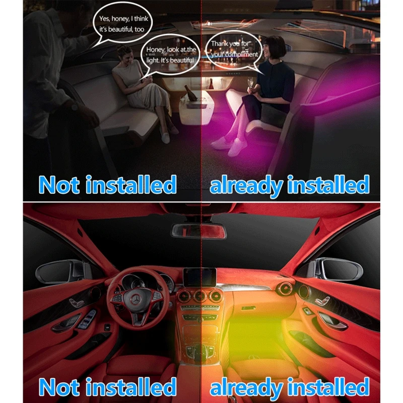 Button + Remote Controller + APP Control Car Light Strip Colorful RGB Bluetooth Music Lamp Bar Auto Decor Lighting Light
Button + Remote Controller + APP Control Car Light Strip Colorful RGB Bluetooth Music Lamp Bar Auto Decor Lighting Light