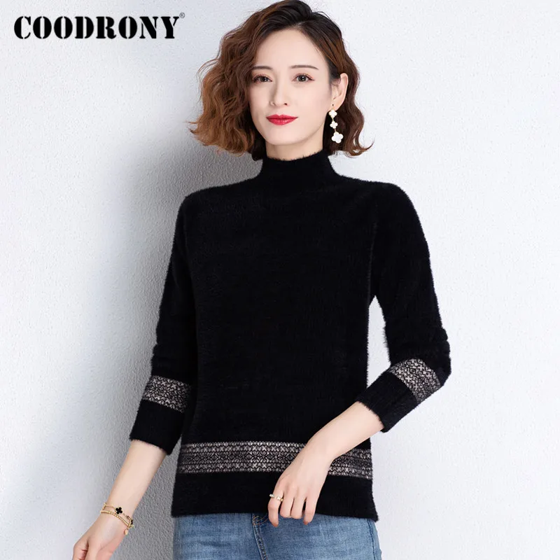 COODRONY Brand Streetwear Fashion Knitted Female Soft Plush Jumpers New Winter Turtleneck Elegant Women Slim Sweaters W1230
COODRONY Brand Streetwear Fashion Knitted Female Soft Plush Jumpers New Winter Turtleneck Elegant Women Slim Sweaters W1230
