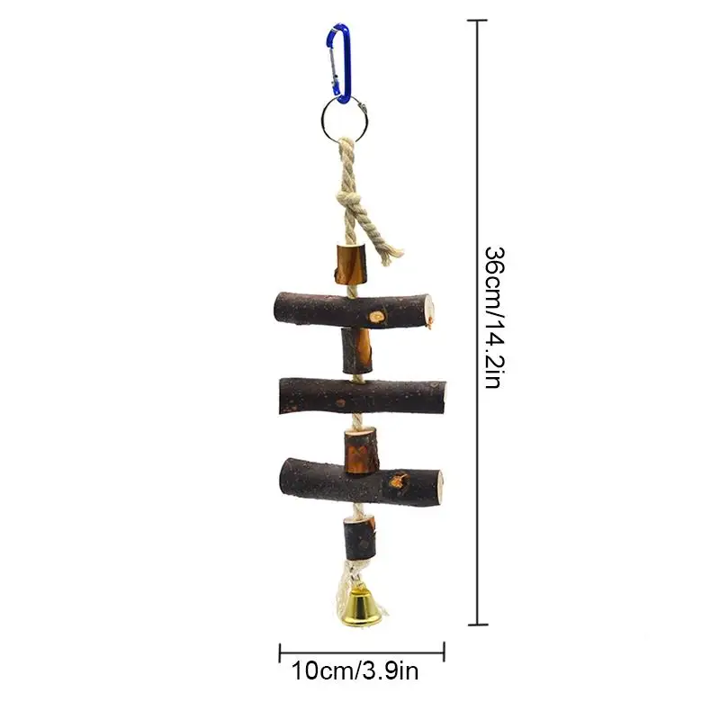 Parrots Toys And Bird Accessories Parrot Wood Chew Toy Funny Interactive Bell Parrot Climbing Ladder Bird Cage Toy Bird Favors
Parrots Toys And Bird Accessories Parrot Wood Chew Toy Funny Interactive Bell Parrot Climbing Ladder Bird Cage Toy Bird Favors