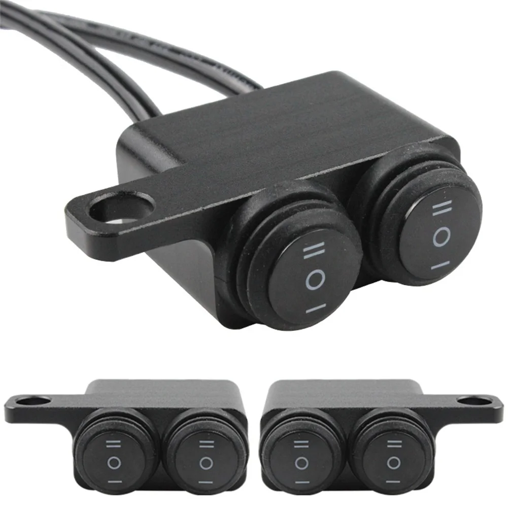 New Motorcycle Mirror Mount Switch Headlight Hazard Brake Fog Light Switch Waterproof Aluminum Dual ON-OFF-ON Switch Buttons
New Motorcycle Mirror Mount Switch Headlight Hazard Brake Fog Light Switch Waterproof Aluminum Dual ON-OFF-ON Switch Buttons