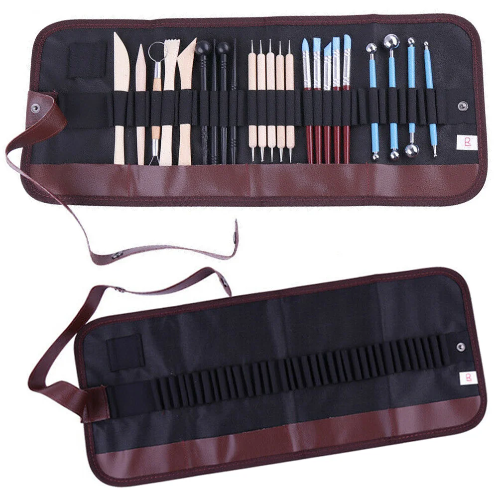 24Pack Sculpting Tools with Reusable Pouch for Polymer Clay Pottery Art Craft
24Pack Sculpting Tools with Reusable Pouch for Polymer Clay Pottery Art Craft