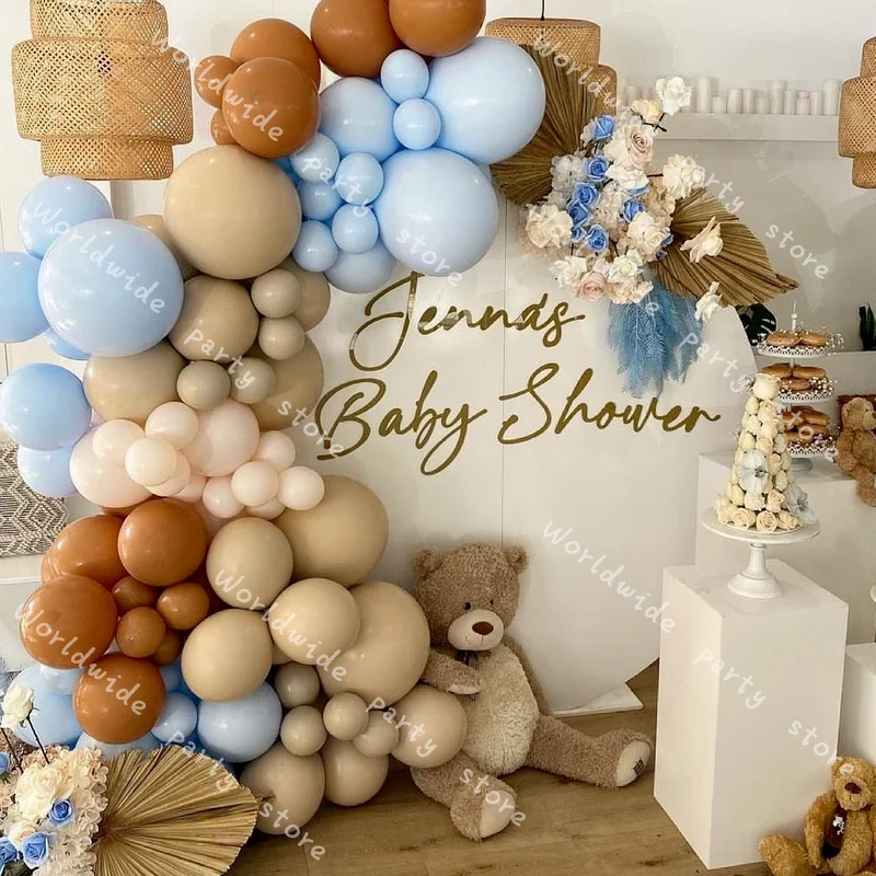 Baby Shower Globos Skin Color Macaron Blue Brown Balloons Garland Arch Kit Brown Coffee Balloon Arch for Birthday Party Backdrop
Baby Shower Globos Skin Color Macaron Blue Brown Balloons Garland Arch Kit Brown Coffee Balloon Arch for Birthday Party Backdrop