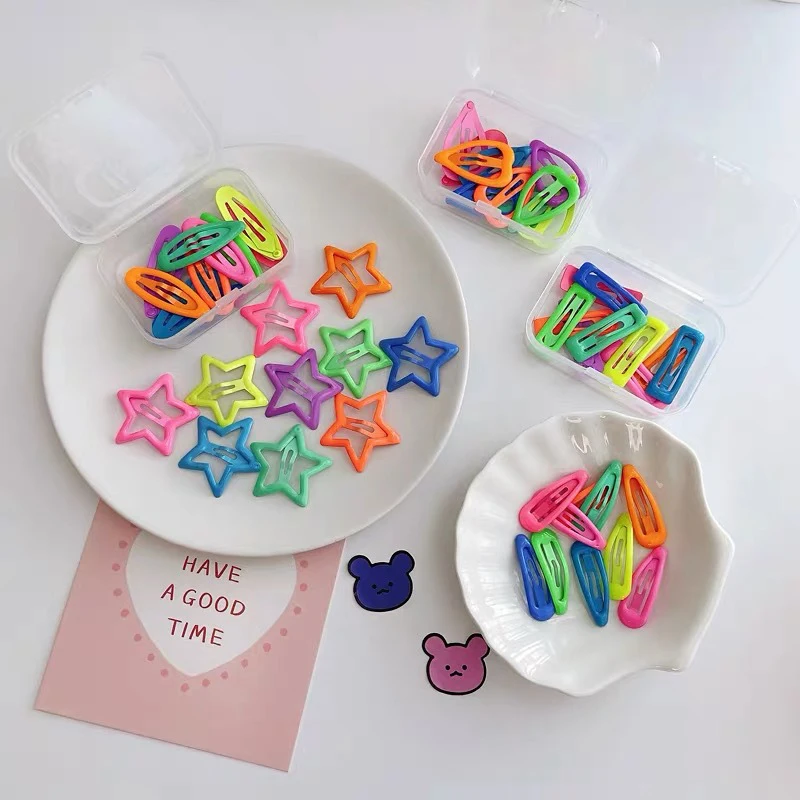 10Pcs/Set Boxed Cute BB Clips Cartoon Heart Type Metal Candy Color Baby Girls Hairpins Hair Clip Kids Headwear Accessories
10Pcs/Set Boxed Cute BB Clips Cartoon Heart Type Metal Candy Color Baby Girls Hairpins Hair Clip Kids Headwear Accessories