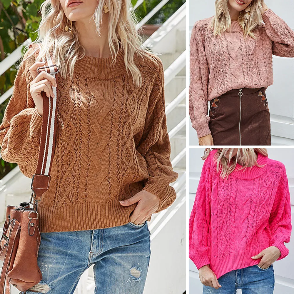 Autumn 2020 New Fashion Women's Sweater Winter Solid Color Knitted Sweater Pullover Long Sleeve Casual Knitwear Pullover
Autumn 2020 New Fashion Women's Sweater Winter Solid Color Knitted Sweater Pullover Long Sleeve Casual Knitwear Pullover