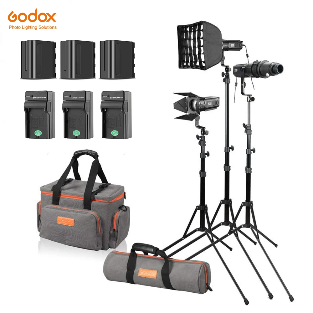 Godox S30-D 90 Вт фокусирующий Светодиодный точечный светильник с набором аксессуаров 5600 цветовая температура, CRI 96 +, непрерывный светодиодный св...
Godox S30-D 90 Вт фокусирующий Светодиодный точечный светильник с набором аксессуаров 5600 цветовая температура, CRI 96 +, непрерывный светодиодный св...