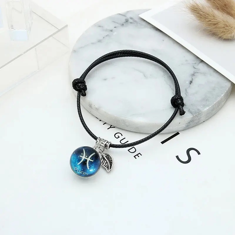Luminous twelve constellation couple bracelet female Korean version of simple retro bracelet male personality girlfriend cute st
Luminous twelve constellation couple bracelet female Korean version of simple retro bracelet male personality girlfriend cute st