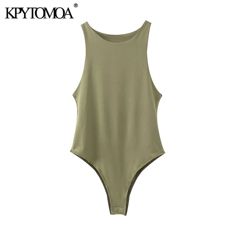 KPYTOMOA Women 2020 Sexy Fashion Stretchy Slim Solid Bodysuits Vintage O Neck Sleeveless Female Playsuits Chic Tops
KPYTOMOA Women 2020 Sexy Fashion Stretchy Slim Solid Bodysuits Vintage O Neck Sleeveless Female Playsuits Chic Tops