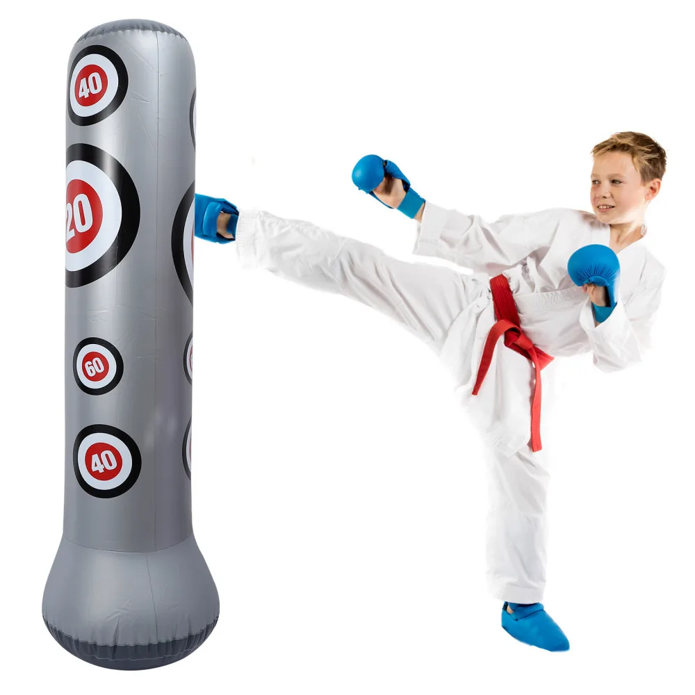 1Pc Inflatable Boxing Bag Children Sandbag Adult Children Tumbler Plaything