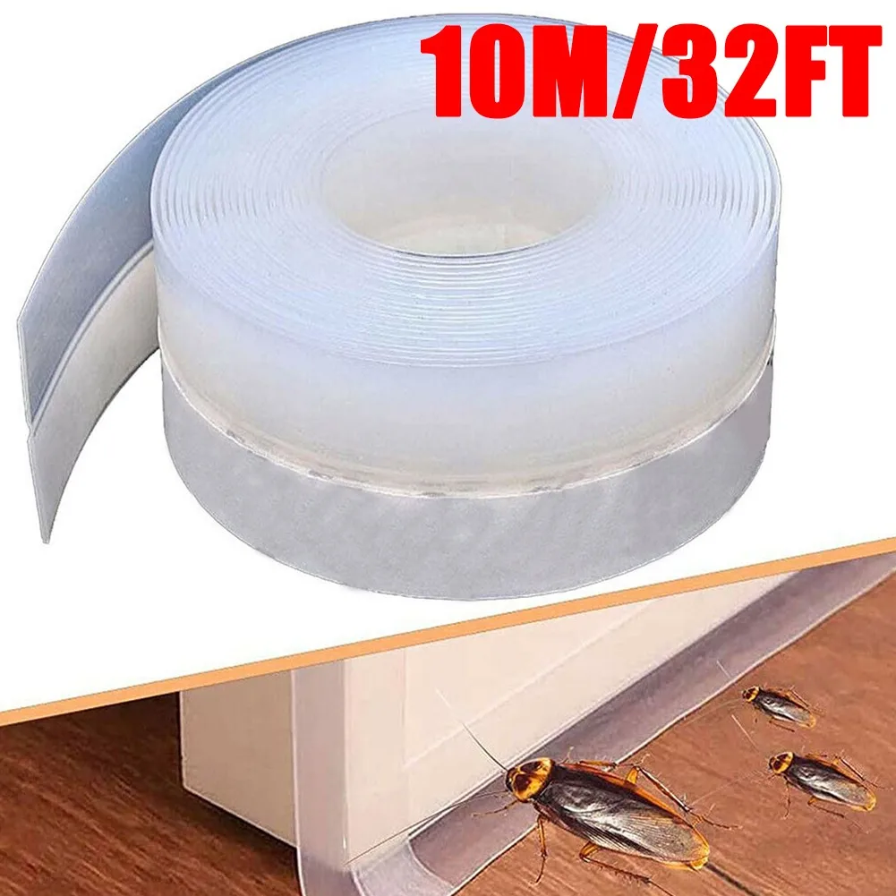 10m Door Sealing Strip Adhesive Draught Excluder Window Tape Weather Silicone Seam Tapes Door Bottom Insect Proof Seal Strip
10m Door Sealing Strip Adhesive Draught Excluder Window Tape Weather Silicone Seam Tapes Door Bottom Insect Proof Seal Strip