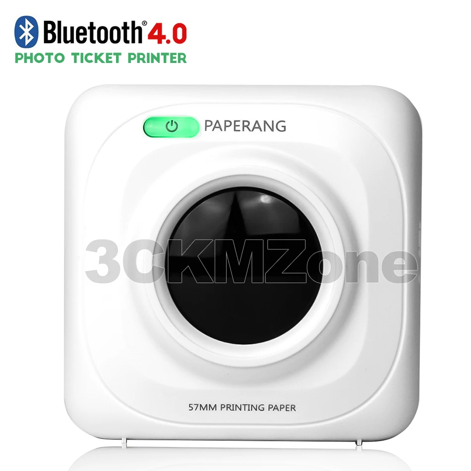 Мини принтер Карманный для фотографий без чернил Bluetooth USB мобильных телефонов