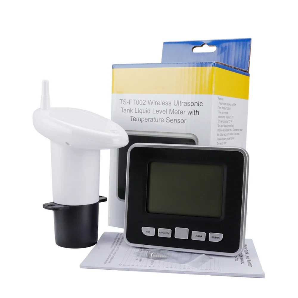 Ultrasonic Water Tank Level Meter Temperature Sensor 3.3 Inch LED Display Liquid Depth Indicator Time Alarm Transmitter Tools
Ultrasonic Water Tank Level Meter Temperature Sensor 3.3 Inch LED Display Liquid Depth Indicator Time Alarm Transmitter Tools