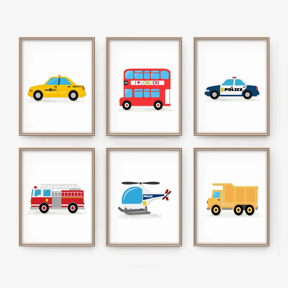Transport Theme Nursery Truck Taxi Canvas Painting Baby Boy Room Poster and Print Wall Art Pictures Posters Home Decor No Frame
Transport Theme Nursery Truck Taxi Canvas Painting Baby Boy Room Poster and Print Wall Art Pictures Posters Home Decor No Frame