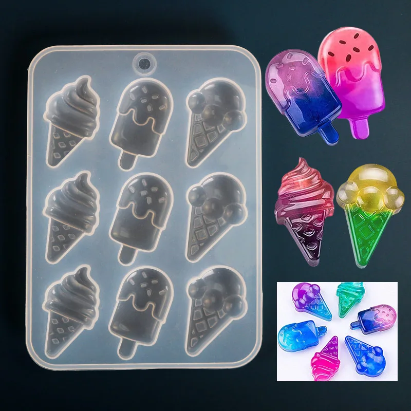 DIY Crystal Mirror Silicone Mold Ice Cream Key Chain Bag Hanging Pendants Mold Jewelry Making Accessaries
DIY Crystal Mirror Silicone Mold Ice Cream Key Chain Bag Hanging Pendants Mold Jewelry Making Accessaries