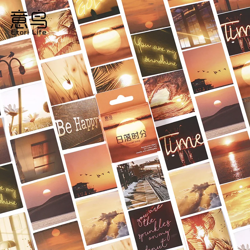 46 pcs/box Sunset scenery Decorative Mimi Stickers Dusk Scrapbooking Label Diary Stationery Album Phone Journal Planner
46 pcs/box Sunset scenery Decorative Mimi Stickers Dusk Scrapbooking Label Diary Stationery Album Phone Journal Planner