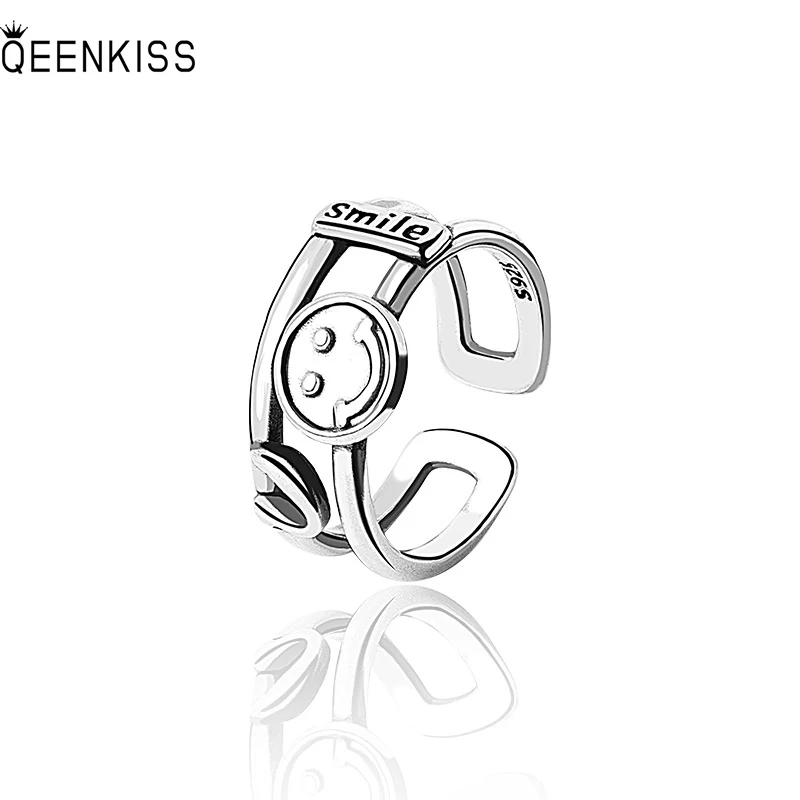 QEENKISS RG6500 2022 Fine Jewelry Wholesale Fashion Woman Girl Birthday Wedding Gift Round Smiley 925 Sterling Silver Open Ring
QEENKISS RG6500 2022 Fine Jewelry Wholesale Fashion Woman Girl Birthday Wedding Gift Round Smiley 925 Sterling Silver Open Ring