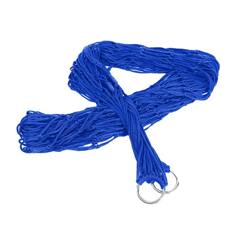 Hot 9 Strands Nylon Rope Hammock Portable Camping Mesh Swing Hammock Outdoor Supplies MVI-ing 
Hot 9 Strands Nylon Rope Hammock Portable Camping Mesh Swing Hammock Outdoor Supplies MVI-ing