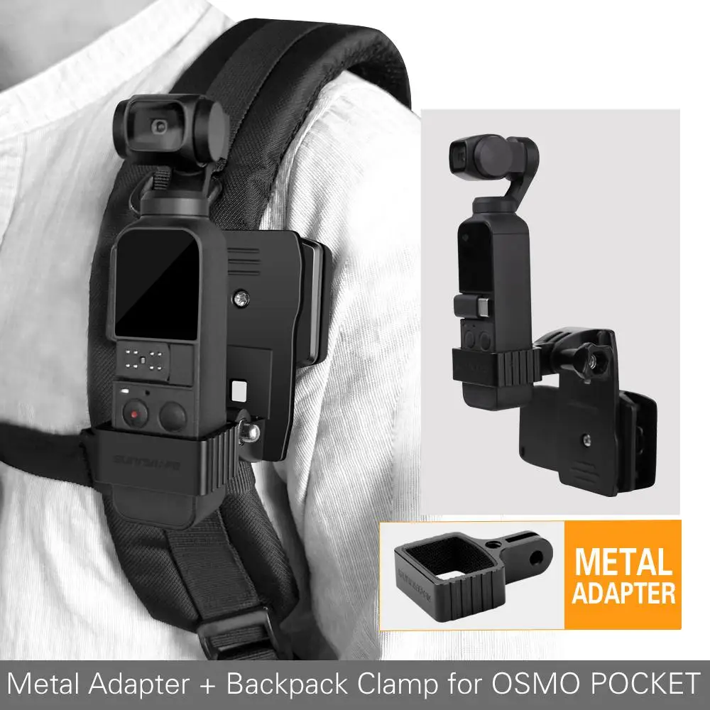 For DJI OSMO POCKET Gimbal Adapter Kit Backpack Bracket Clamp Clip Mount For GOPRO Camera Aluminum Alloy Accessories
For DJI OSMO POCKET Gimbal Adapter Kit Backpack Bracket Clamp Clip Mount For GOPRO Camera Aluminum Alloy Accessories