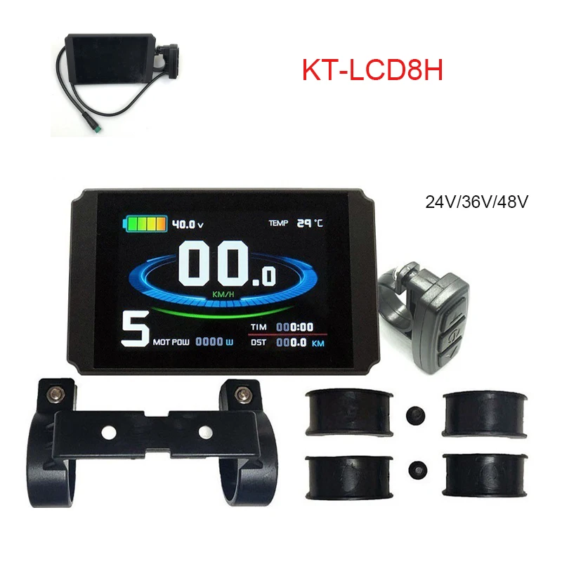 Дисплей KT-LCD8H 24 В-48 В, умный пятипроводной с водонепроницаемым штекером, многопозиционный счетчик электровелосипеда раздельного типа, компл...
Дисплей KT-LCD8H 24 В-48 В, умный пятипроводной с водонепроницаемым штекером, многопозиционный счетчик электровелосипеда раздельного типа, компл...