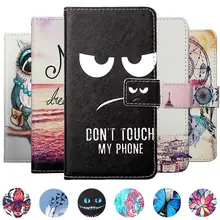 For BQ BQS-4800 Blade 5006 Los Angeles 5009 Sydney 5011 Monte Carlo Phone case Painted Flip PU Leather Holder protector Cover