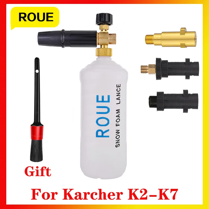 For Karcher K Jet snow foam cannon gun Nozzle Turbo High Pressure Cleaner Foam Generator For Washing tools Car Wash Sprayer
For Karcher K Jet snow foam cannon gun Nozzle Turbo High Pressure Cleaner Foam Generator For Washing tools Car Wash Sprayer